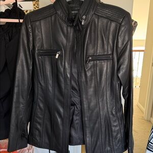 Women's Black Leather Jacket